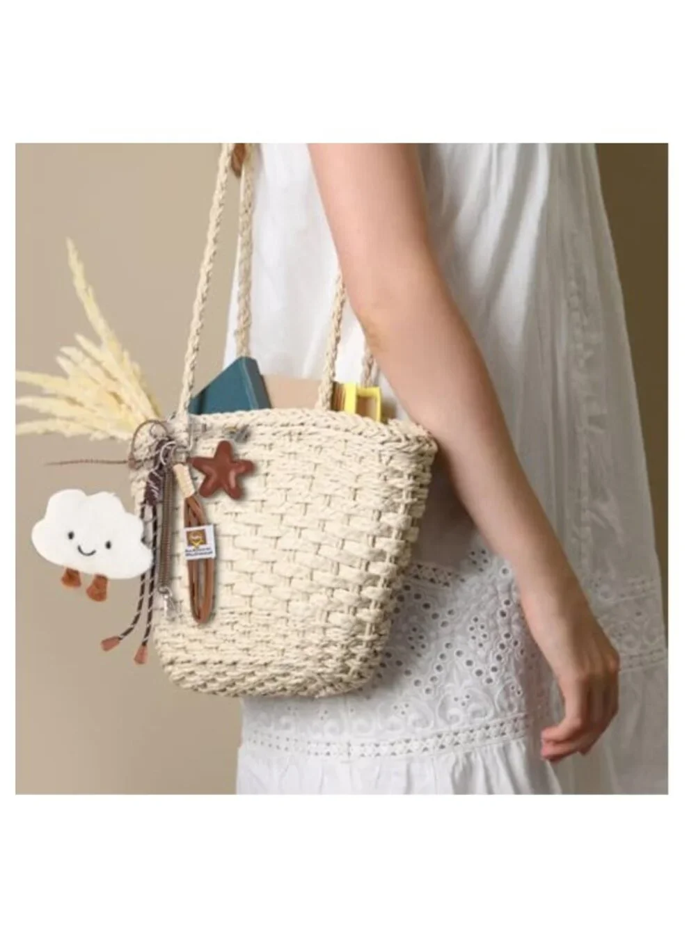 Cute Bag Charms Keychains Set for Women Purses Backpacks Handbag Pendant Gift